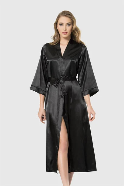 La Joie short satin luxury gown Pink, black white Main image