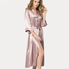 Luxure's High Slit Maxi Robe
