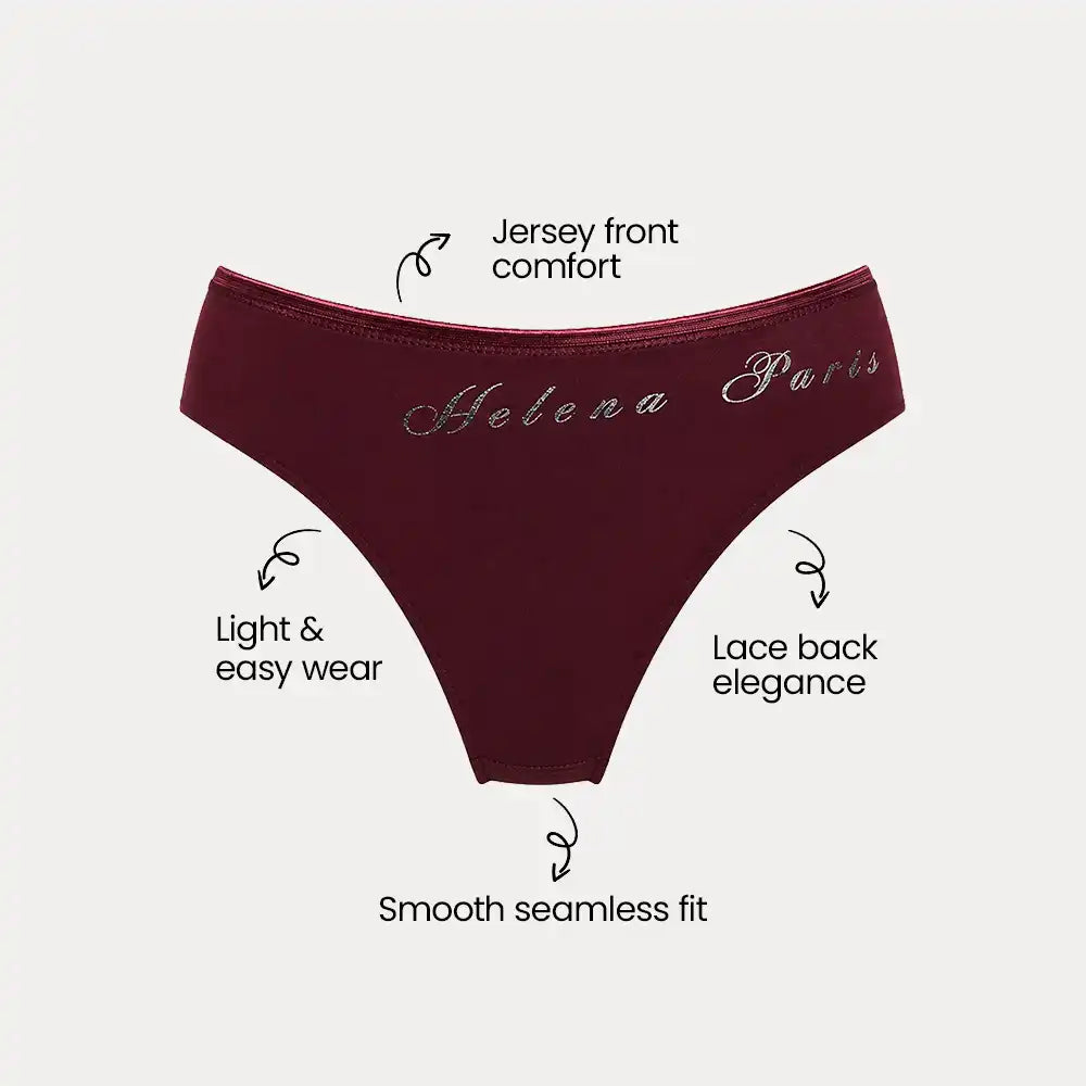 Lace & Tee Thong
