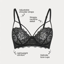 Beyond Sexy Bralette, pink, orange, black