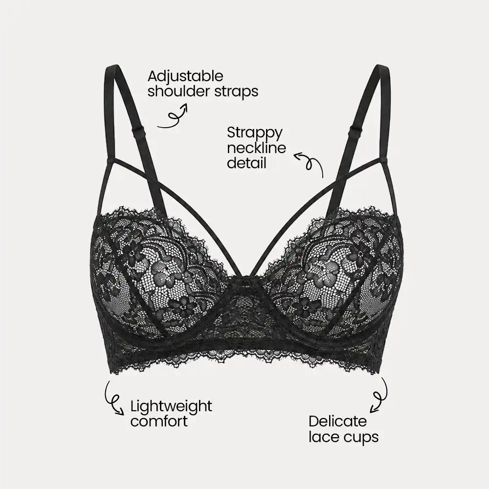 Beyond Sexy Bralette, pink, orange, black