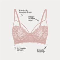 Beyond Sexy Bralette, pink, orange, black