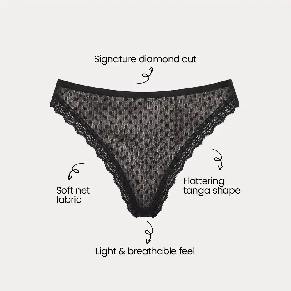 Diamond cut Tangas