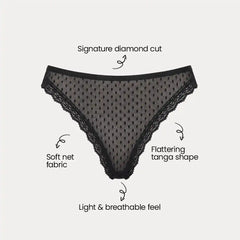 Diamond cut Tangas