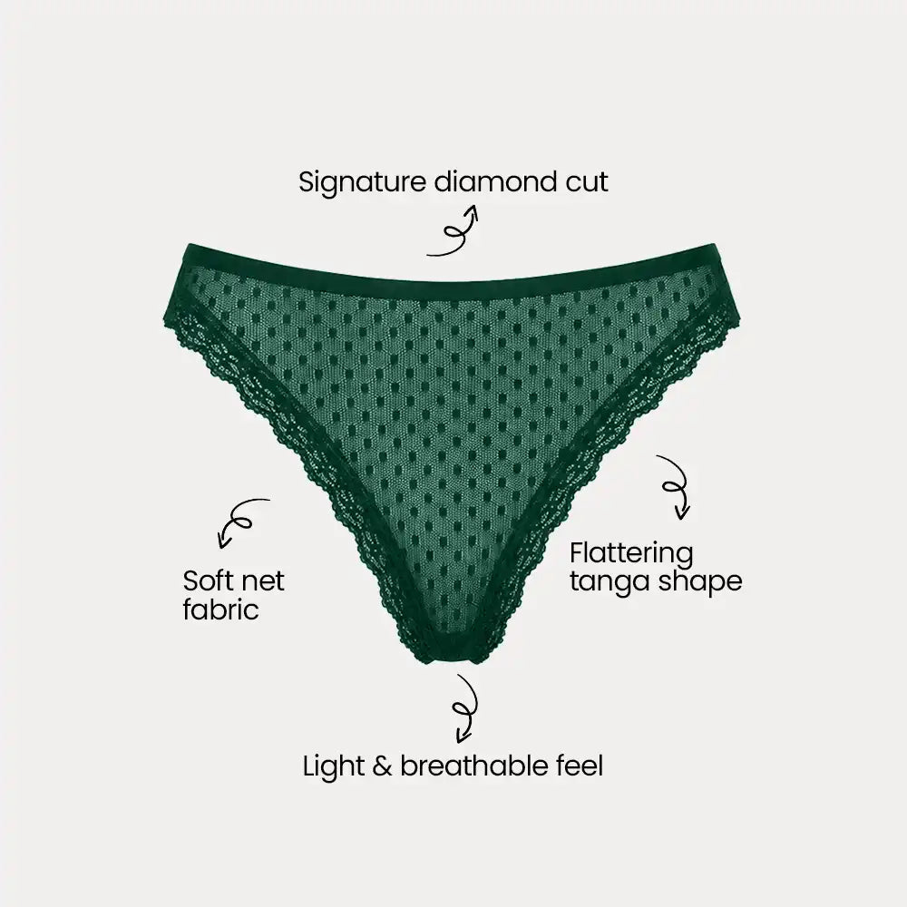 Diamond cut Tangas