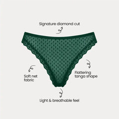 Diamond cut Tangas