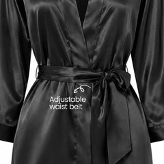 La Joie short satin luxury gown