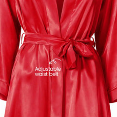 La Joie short satin luxury gown