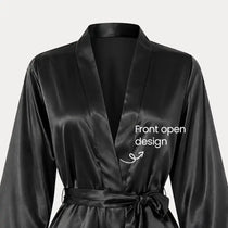 La Joie short satin luxury gown