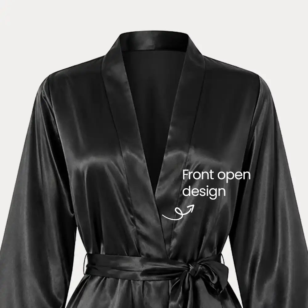 La Joie short satin luxury gown