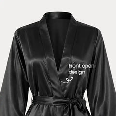 La Joie short satin luxury gown