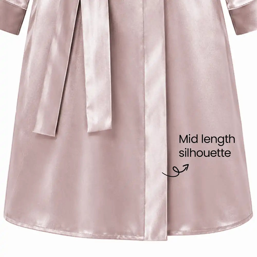Mid Length Gown Tea-Pink
