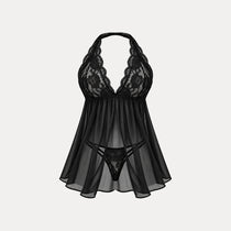 Lace Nightgown purple, black