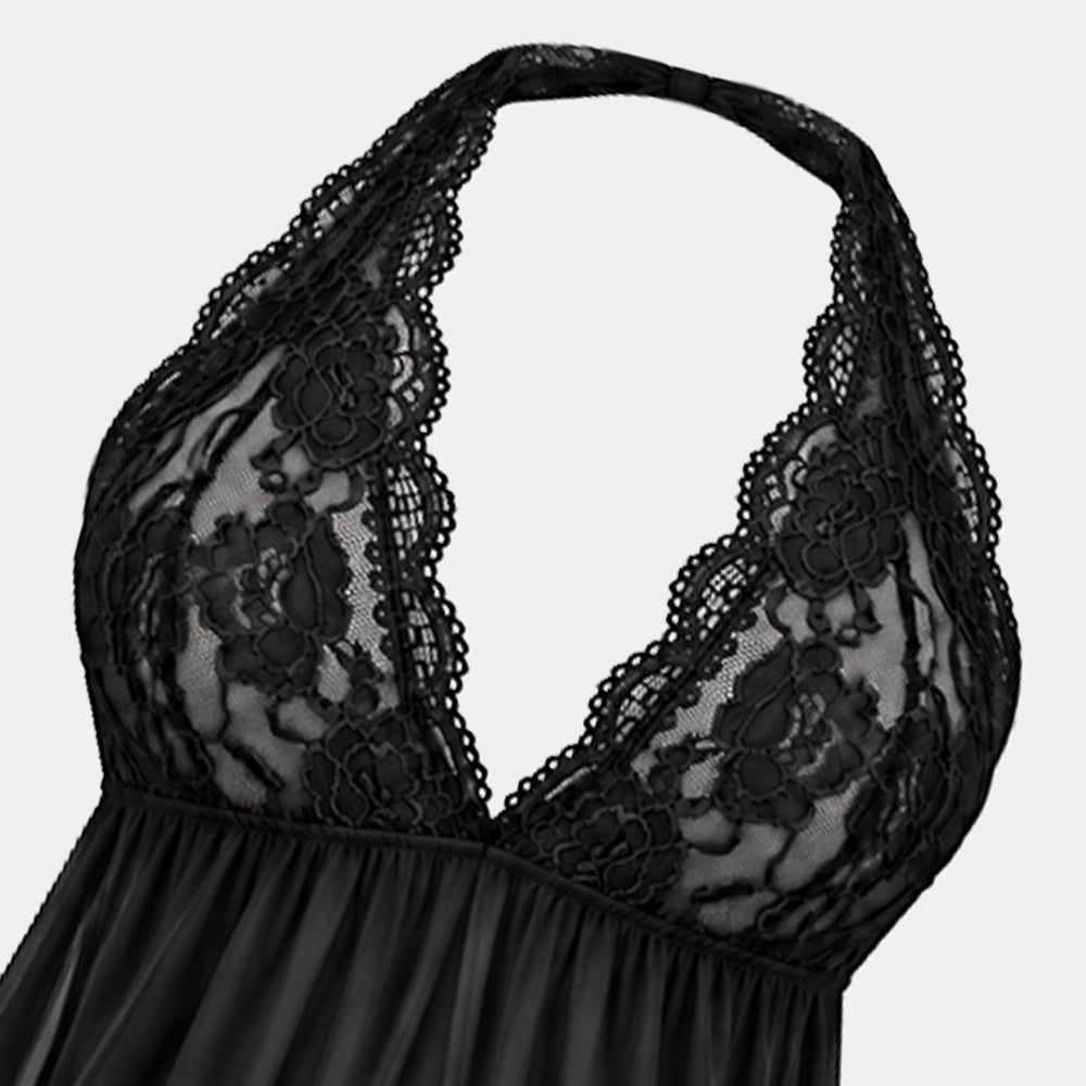 Lace Nightgown purple, black