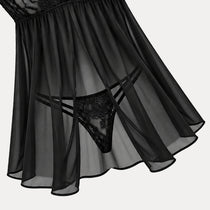 Lace Nightgown purple, black