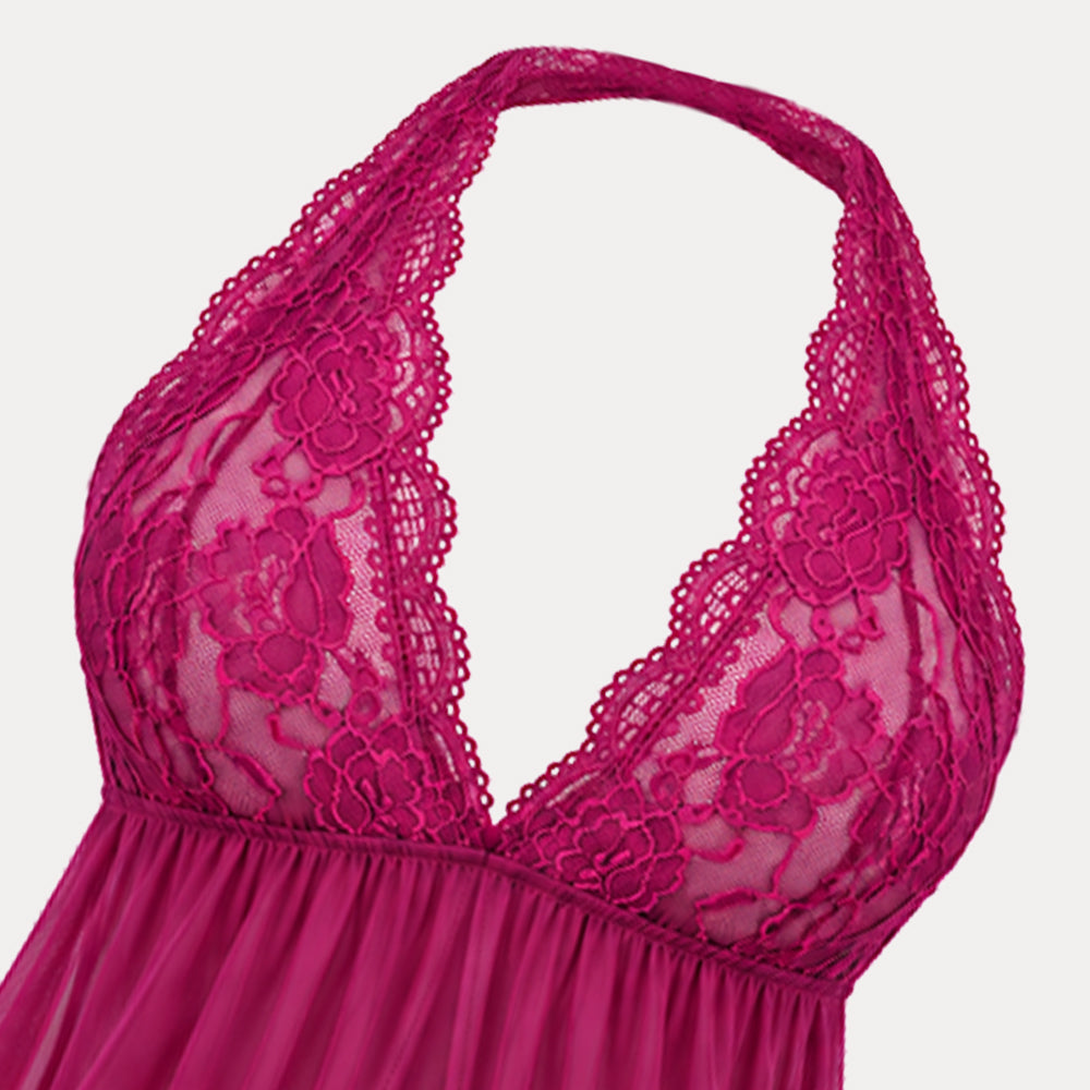 Lace Nightgown purple, black