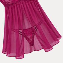 Lace Nightgown purple, black